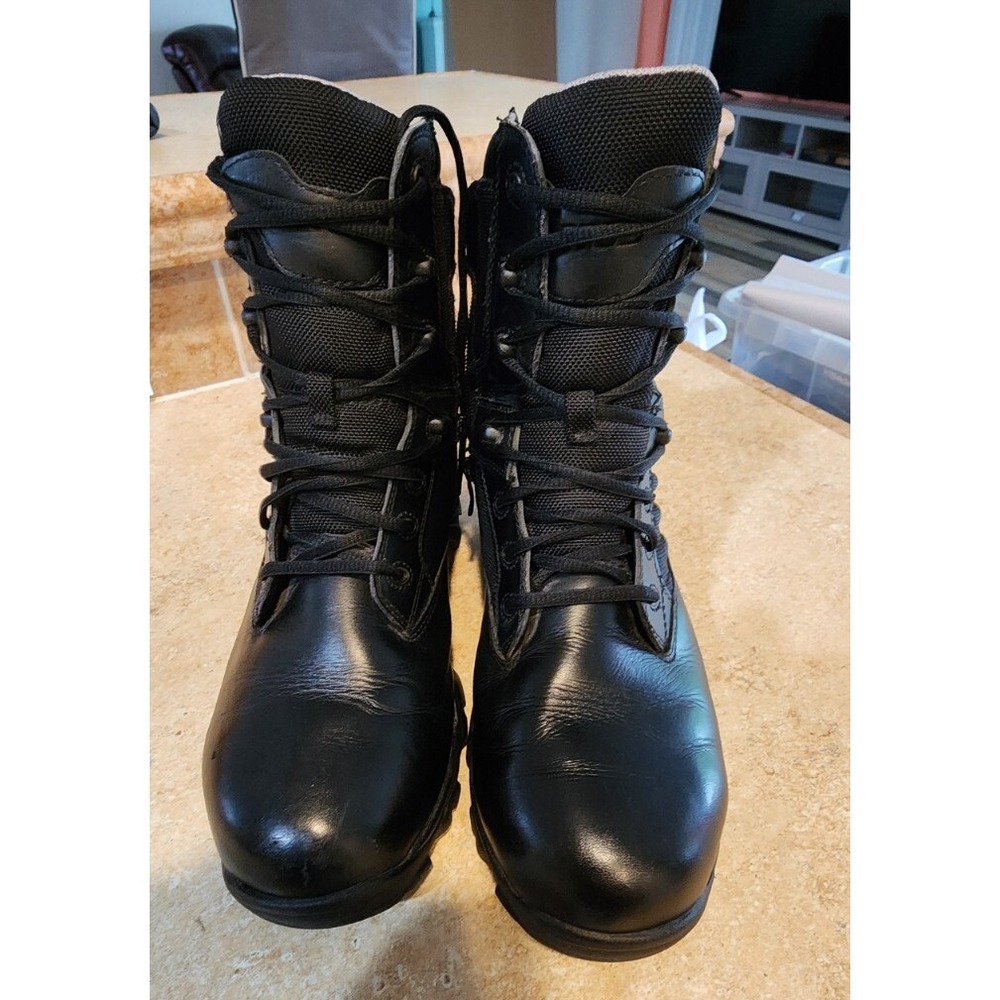 BATES TACTICAL BOOTS MENS 9 BLACK‎ GX-8 GORETEX WITH SIDE ZIP